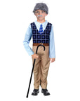 Children Grandpa Blue Vest Costume