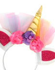 Rainbow Unicorn Tulle Headband