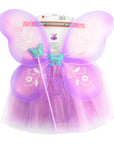 Purple Fairy Accessory Set (Headband, Wings, Wand, Tutu)