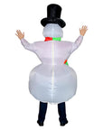 Adult Inflatable Christmas Snowman Costume