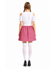 Adult Red Checkered Bavarian Lady Costume