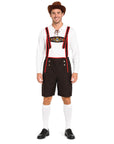 Adult Deluxe Red Lederhosen Costume