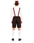 Adult Deluxe Red Lederhosen Costume