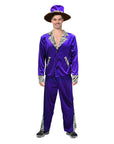 Adult 70s Velvet Purple Pimp Suit Costume
