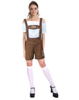 Adult Brown Beer Girl Shorts Costume