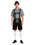 Adult Black Checkered Beer Man Costume