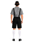 Adult Black Checkered Beer Man Costume