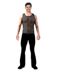 Punk Rock Fishnet Tank Top (Black)