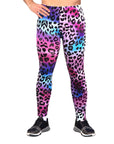 Adult Rainbow Leopard Print Leggings