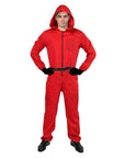 Adult Red Hooded Jumpsuit Costume