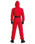 Adult Red Hooded Jumpsuit Costume