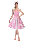 Adult Pink Gingham Doll Costume