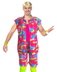 Adult 80s Workout Man Costume
