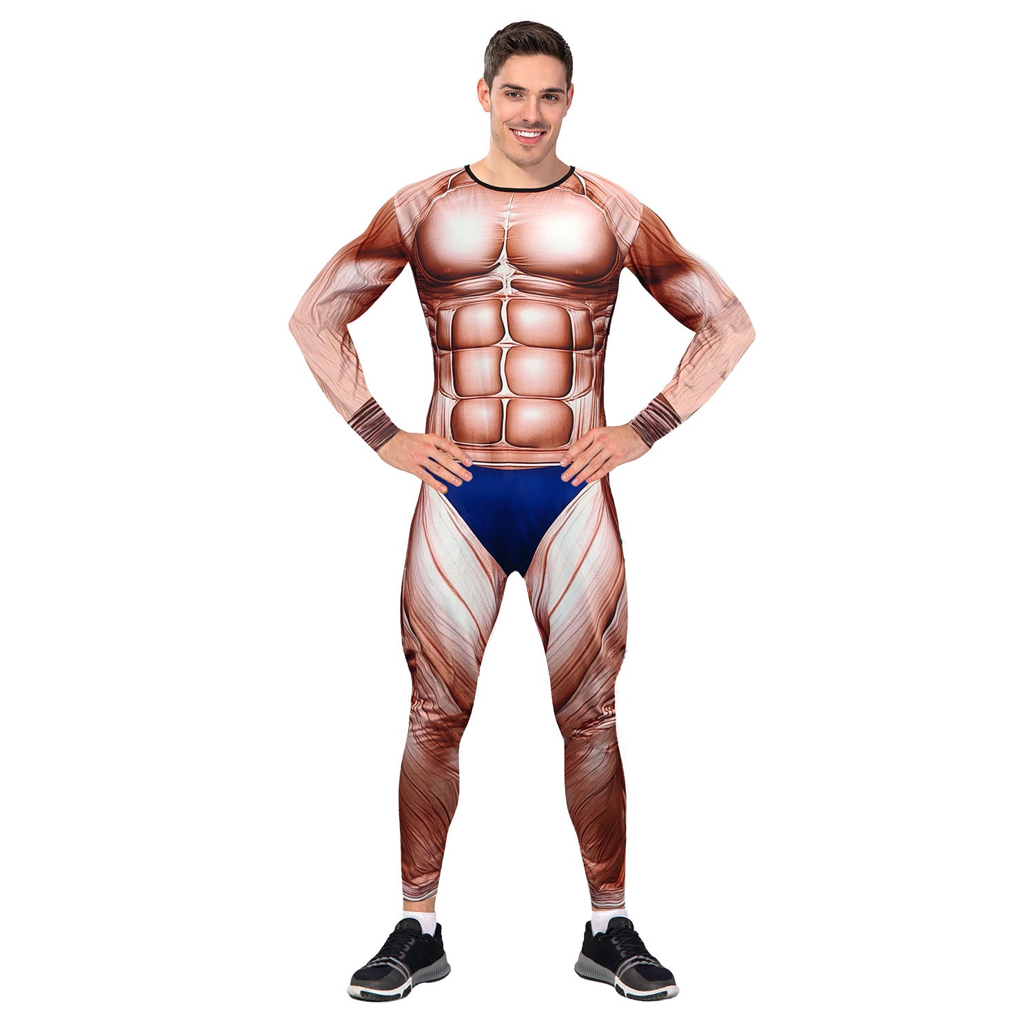 Adult Body Builder Muscle Man Suit Costume