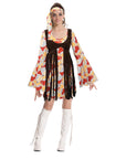 Adult Hippie Lady Costume with Vest