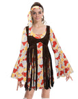 Adult Hippie Lady Costume with Vest