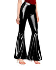 Adult Metallic Disco Flare Pants (Black)