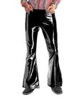 Adult Metallic Disco Flare Pants (Black)