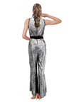 Adult Silver Disco Ladies Jumpsuit