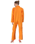 Adult Orange Lady Prisoner Jumpsuit Costume