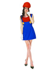 Adult Red Plumber Girl Costume