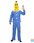 Adult Sleepy Banana with Stripe Pyjamas Costume