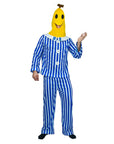 Adult Sleepy Banana with Stripe Pyjamas Costume