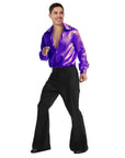 Adult 70s Disco Shirt (Purple)