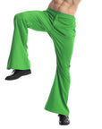 Adult 70s Disco Flare Pants (Green)
