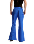 Adult 70s Disco Flare Pants (Blue)