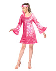 Adult 70s Disco Girl Costume (Pink)