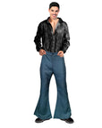 Adult Denim Look Flare Pants