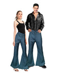 Adult Denim Look Flare Pants