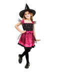 Children Pink Black Fairy Witch Costume