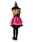Children Pink Black Fairy Witch Costume