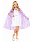 Children Tulle Cape (Purple Glitter)