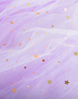 Children Tulle Cape (Purple Glitter)