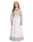 Children Brown Pioneer Girl Costume