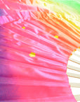 Giant Rainbow Dancing Fan with Long Veil