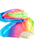 Giant Rainbow Dancing Fan with Long Veil