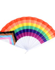 Rainbow Progress Pride Flag Fabric Fan