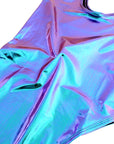 Blue/Purple Iridescent High Cut Leotard (Holographic)