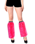 Fluffy Hot Pink Leg Warmers