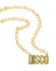 Gold Disco Necklace