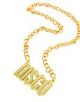 Gold Disco Necklace