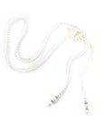 Long Pearl Necklace with Knot