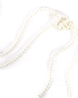 Long Pearl Necklace with Knot