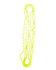 Neon Beaded Necklace (Yellow) 3pk