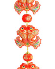 Chinese new year fortune fish and lantern hanging decoration