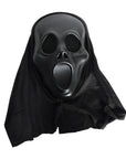 Screaming Face Mask with Hood (Black)